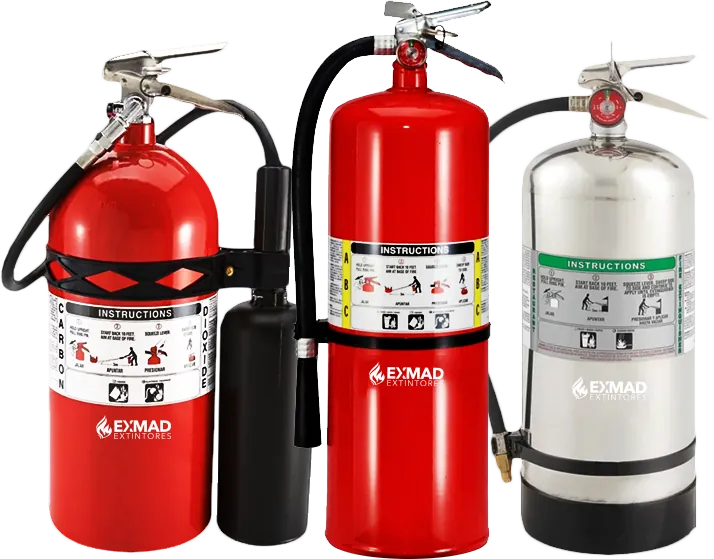 Ilustración de Extintores ABC, PQS Y de de agente húmedo, Proveedor de extintores en Escobedo EXMAD